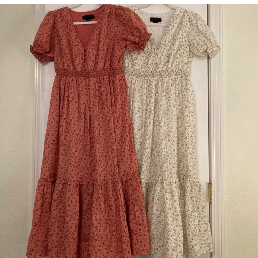 SET of 2 Hatch maternity midi dresses - size 0